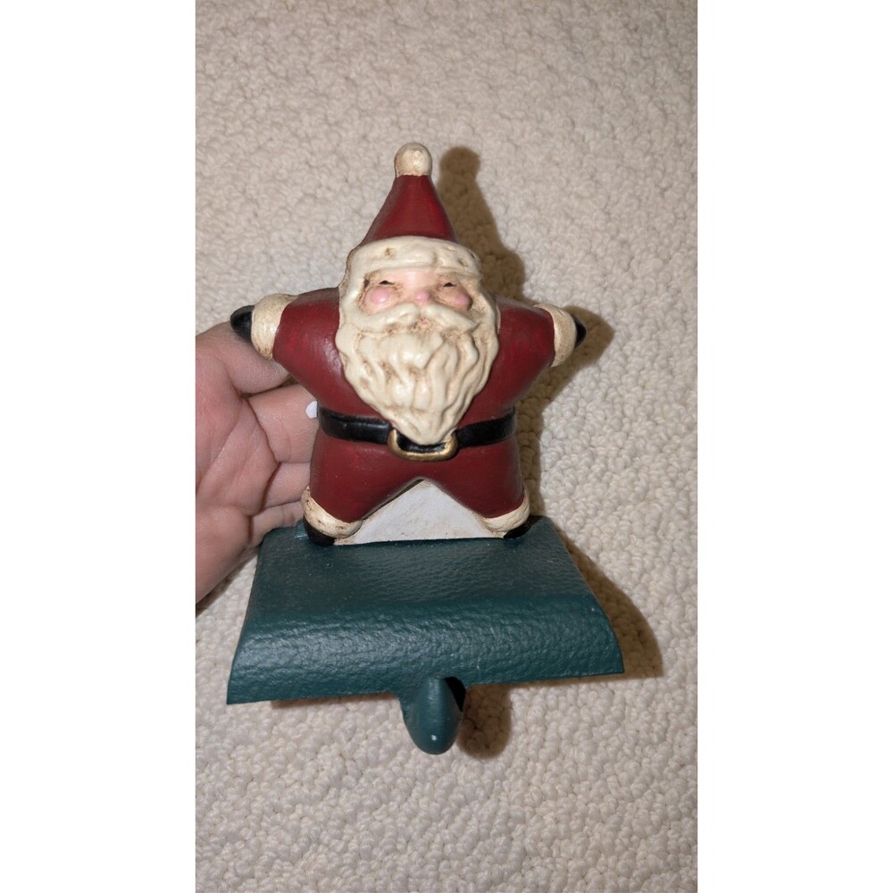 Eddie Bauer Cast Iron~Santa Stocking Holder
